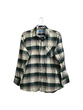 BTC Plaid Flannel Casual Button Down Sz XL